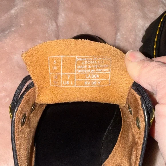 Dr. Martens Leona Oxford shoes size women’s 7 black - Picture 4 of 5